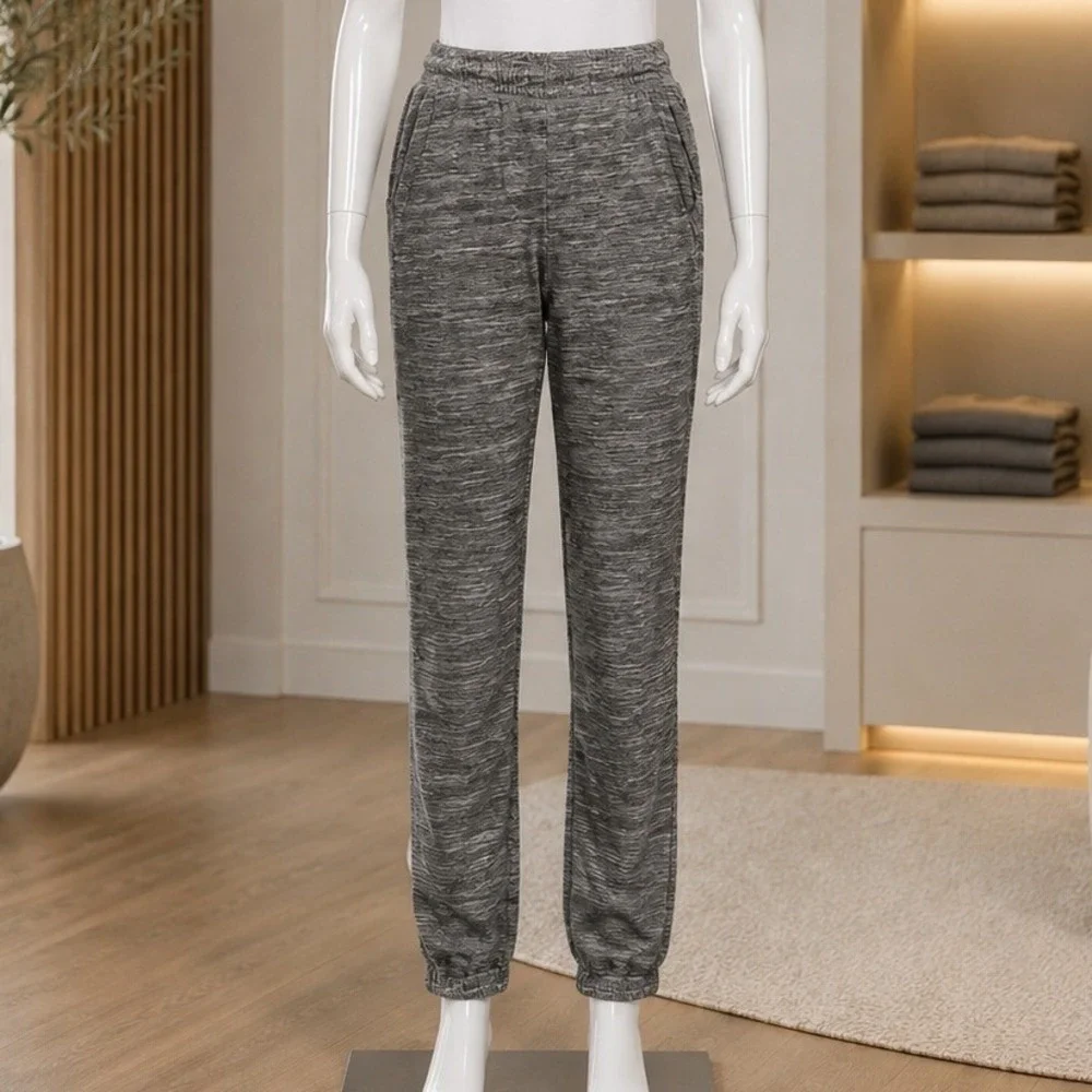 Old Navy Girls Jogger Pants Gray Space Dye Stretch XL 14-16